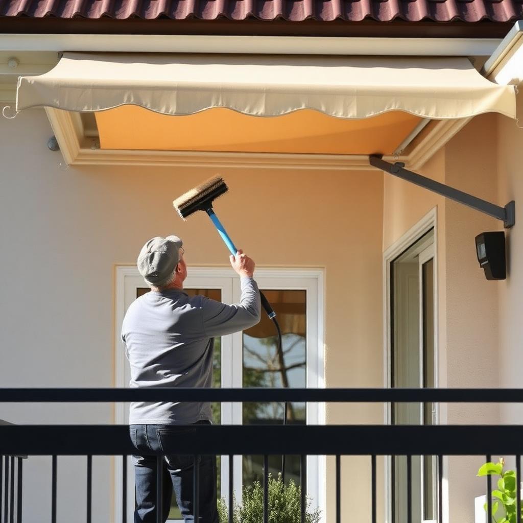 Markise reinigen – Anleitung, Tipps und die besten Hausmittel